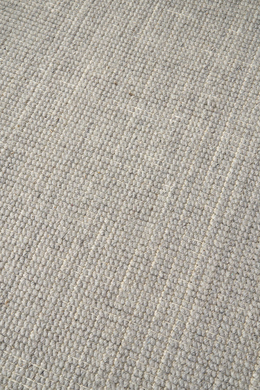Parker Grey Jute and Wool Modern Pebble Pattern Rectangle Rug